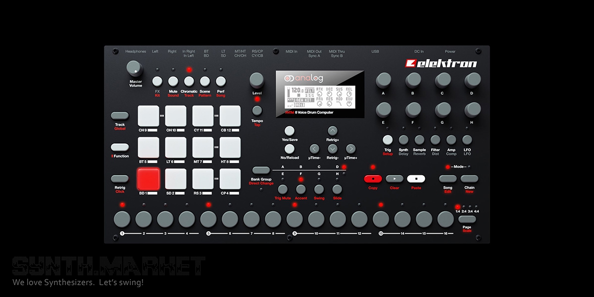 Elektron Analog Rytm: Drum Machine, Percussion Synthesizer