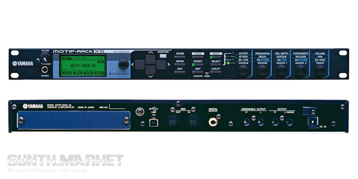 Yamaha MOTIF-RACK XS: Rack Sound Module/ Tone Generator